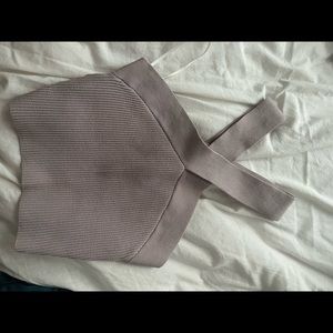 Aritzia Wilfred Sculpt Knit Criss Cross Tank